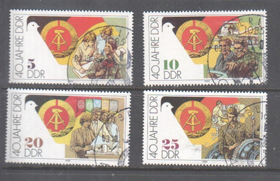 Saksa DDR  1989 Mi 3279-82