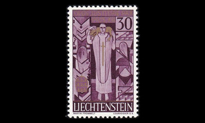 Liechtenstein 380 ** Paavi Pius XII:n kuolema (1959)