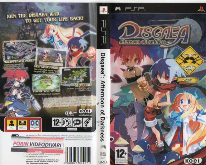 disgaea afternoon darkness	(49 488)			PSP							12 - ikäraja