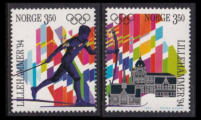 Norja 1139-40 ** Talviolympialaiset (1993)