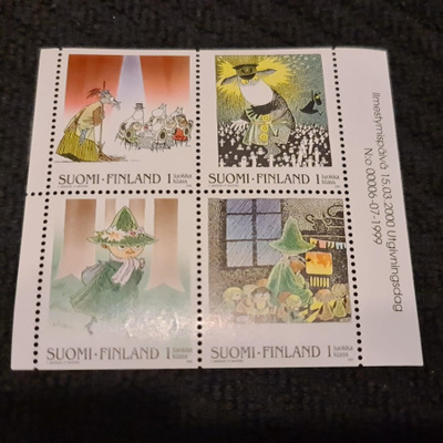 POSTIMERKKIARKKI # MUUMIT ( 4X 1LK ) 1999