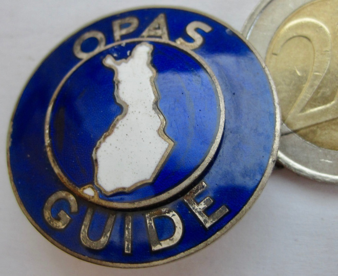 VANHA Merkki Opas Guide Suomen Kartta Iso KOMEA