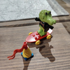 Lego Fabuland 3721 Clive Crocodile on Skateboard - pikkukuva 2