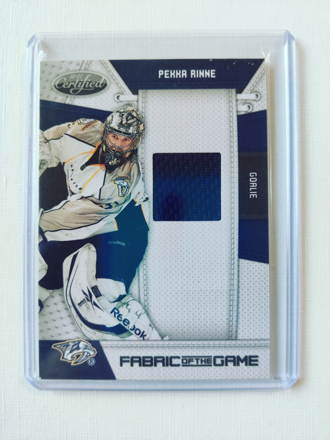 Pekka Rinne - 10-11 Certified Fabric of the Game /250