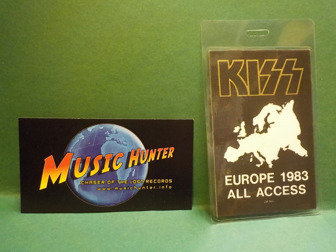 KISS - EUROPE 1983, ALL ACCES BACKSTAGE PASS