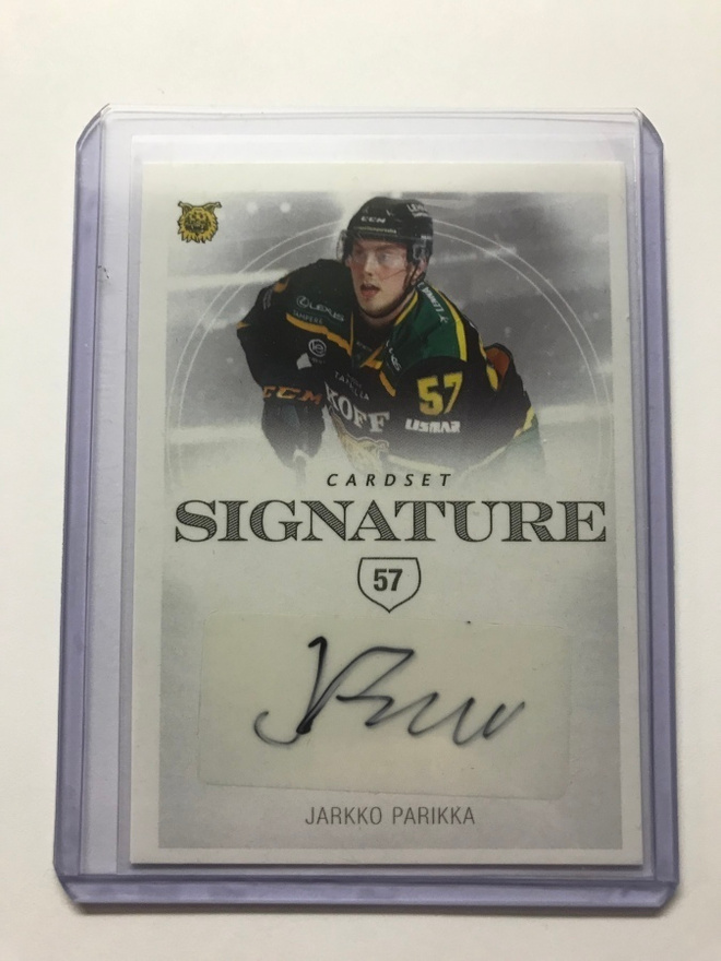 2019-20 Cardset Signature /125 Jarkko Parikka