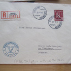 Malli 30:n 24 mk merkki R-FDC-kuorella Tanskaan 1948 - pikkukuva 1