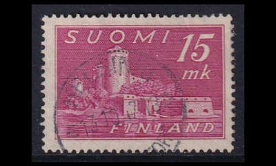 301 o Olavinlinna 15 mk Helsinki 13.10.47 (1945)