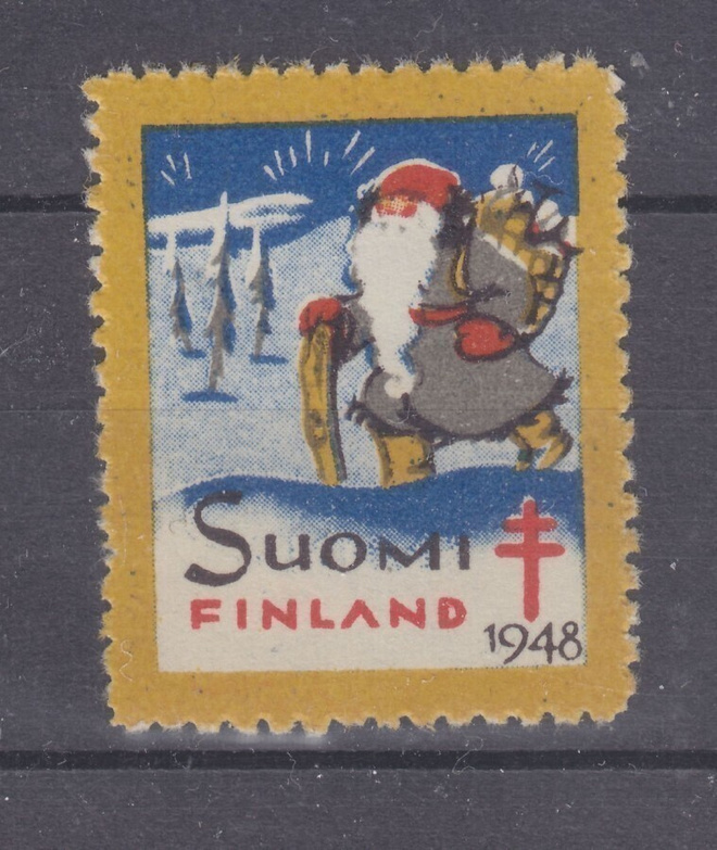 1948 TUB joulumerkki postituoreena.