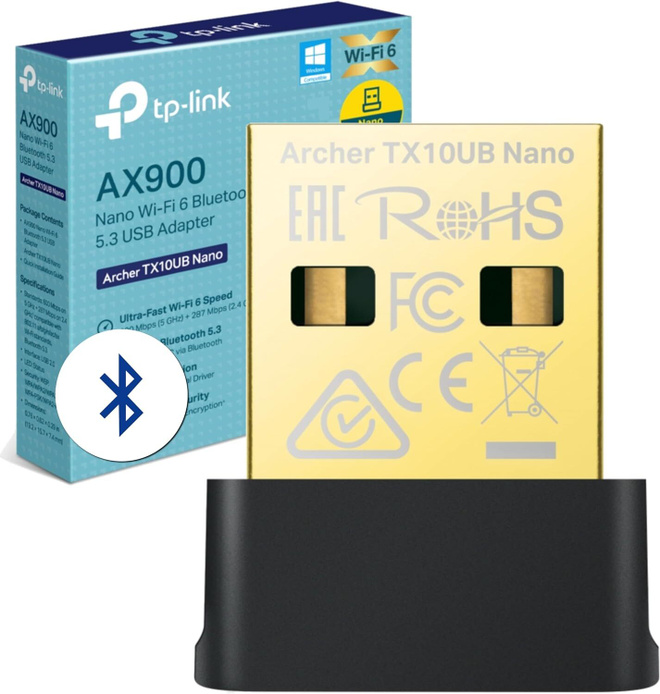 TP-LINK Archer TX10UB Nano USB WiFi 6 adapteri, uusi