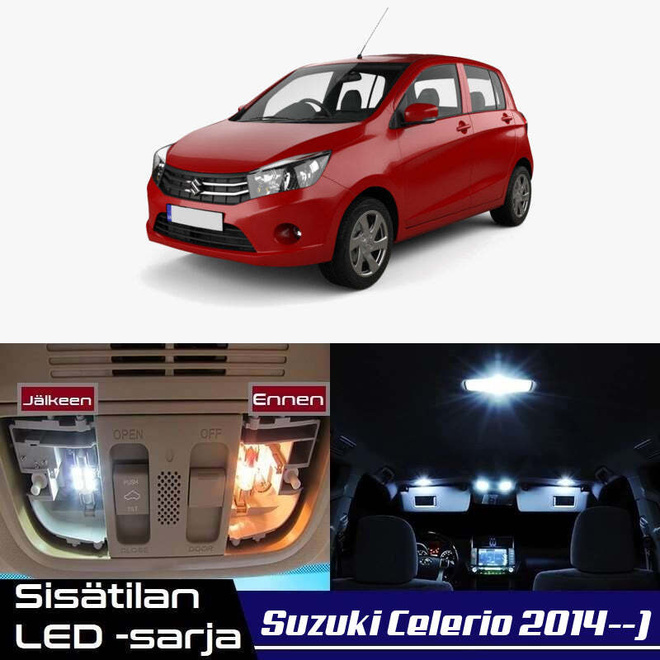 Suzuki Celerio Sisätilan LED-sarja 6-osainen