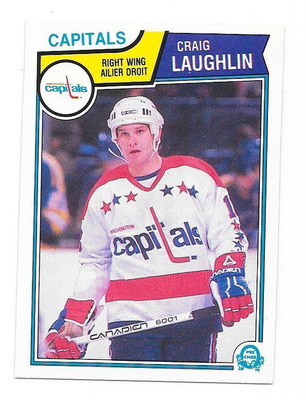 1983-84 OPC #375 Craig Laughlin Washington Capitals