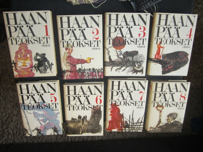 PENTTI HAANPÄÄN TEOKSET 1-8 ( kovak, hyväk, )