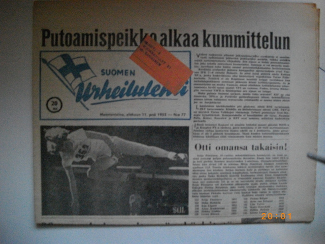 Suomen Urheilulehti Nro 77/1952 (25.2)