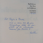 Carsten Bregenhöj : RgVeda as the key to folklore (signee... - pikkukuva 2