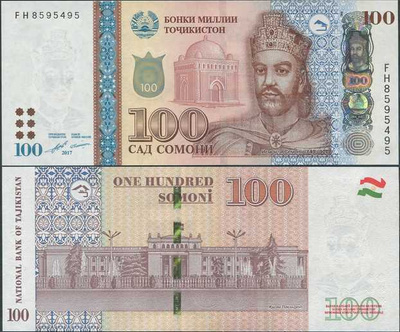 Tadzjikistan 100 Somoni 2017 (P-27b) UNC