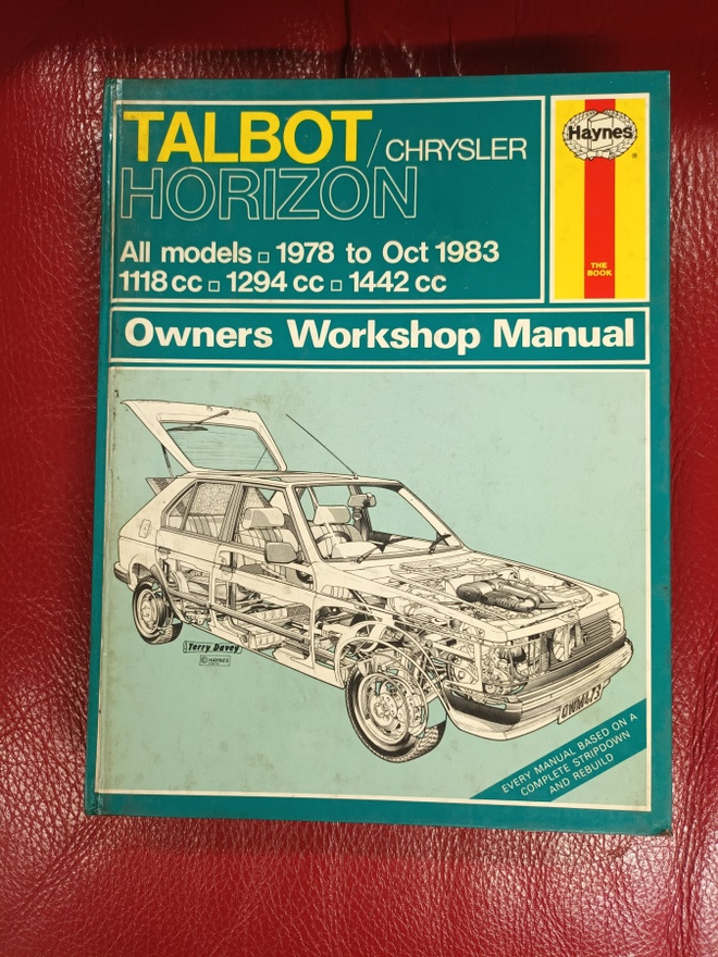 Talbot / Chrysler Horizon  vm. 1978-1983 korjausopas