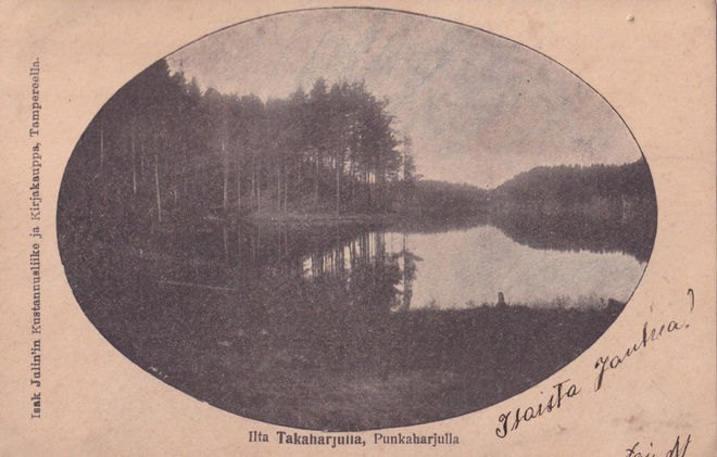 Punkaharju, Ilta Takaharjulla,   wanhakortti      b481