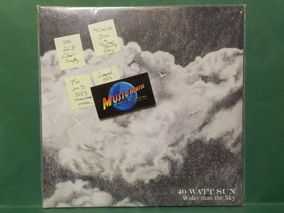 40 WATT SUN - WIDER THAN SKY UUSI 2LP