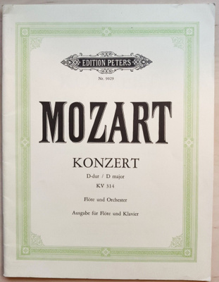 Mozart: Konzert D-dur / D major KV 314