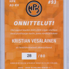 2025-26 Blueline S2 - Signature Silver - Kristian Vesalainen - pikkukuva 2