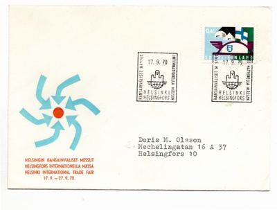 Helsinki: Kansainväliset Messut (erikoisleima  17.9.1970)