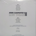 JOHN CARPENTER'S LOST THEMES II  US16 M-/M- LP+ NIMMARI ! - pikkukuva 2