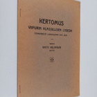 Kertomus Viipurin klassillisen lyseon toiminnasta lukuvuo... - pikkukuva 1
