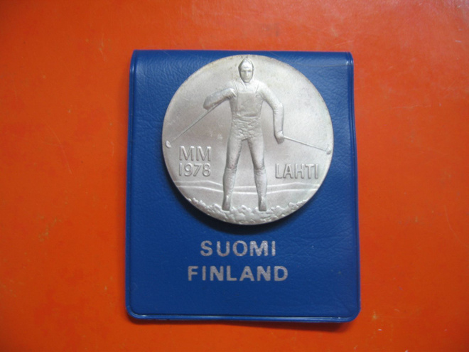 25 mk hopea juhlaraha Lahden MM-hiihdot - 1978
