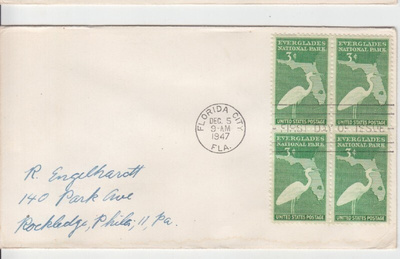USA FDC 1947 nelilöllä