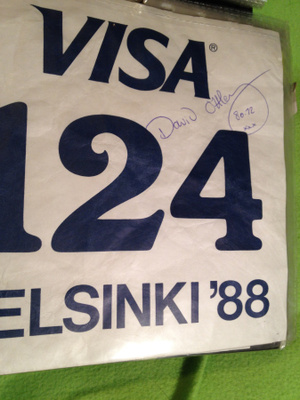 David Ottley numerolappu nimikirjoituksella