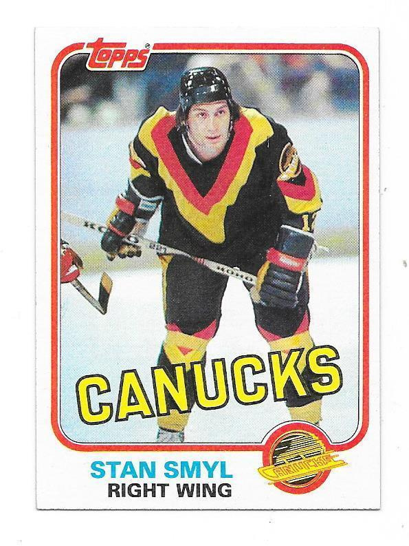 1981-82 Topps #39 Stan Smyl Vancouver Canucks