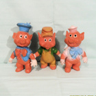 HARVINAISET 70-LUVUN DISNEY 3 PIENTÄ PORSASTA FIGUURIT 18 cm - pikkukuva 3
