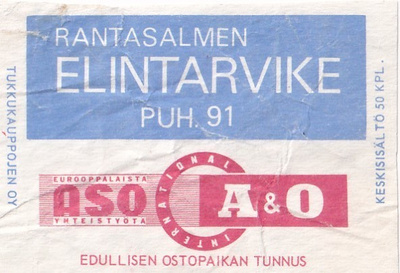 Rantasalmi, Elintarvike  A & O   b523