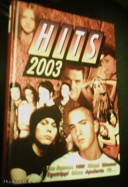 HITS 2003 Nuottikirja (Rasmus Him Disco Yö yms...) Sis.pk:t