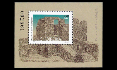 Albania 3546BL196 ** Europa linnat ja palatsit (2017)