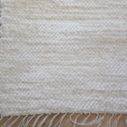Valkoinen puuvillamatto 190x74cm - pikkukuva 4