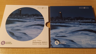 Eurorahasarja 2015/1. Suomen majakat 1c -2€ + Jetoni UNC