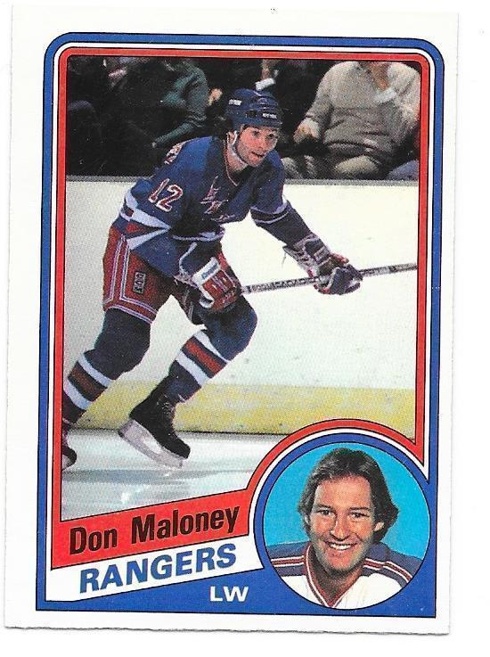1984-85 OPC #147 Don Maloney New York Rangers