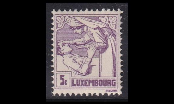 Luxemburg 157 ** Tuberkuloosin ehkäisy 5+5 C (1925)