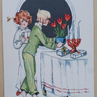 Margit Broberg: Nuoret asettelevat joulupöytää, p. 1930 - pikkukuva 1