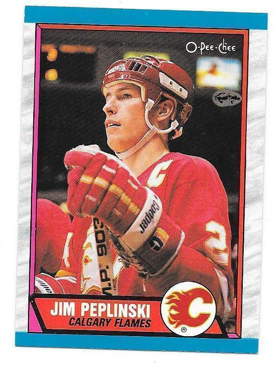 1989-90 OPC #206 Jim Peplinski Calgary Flames