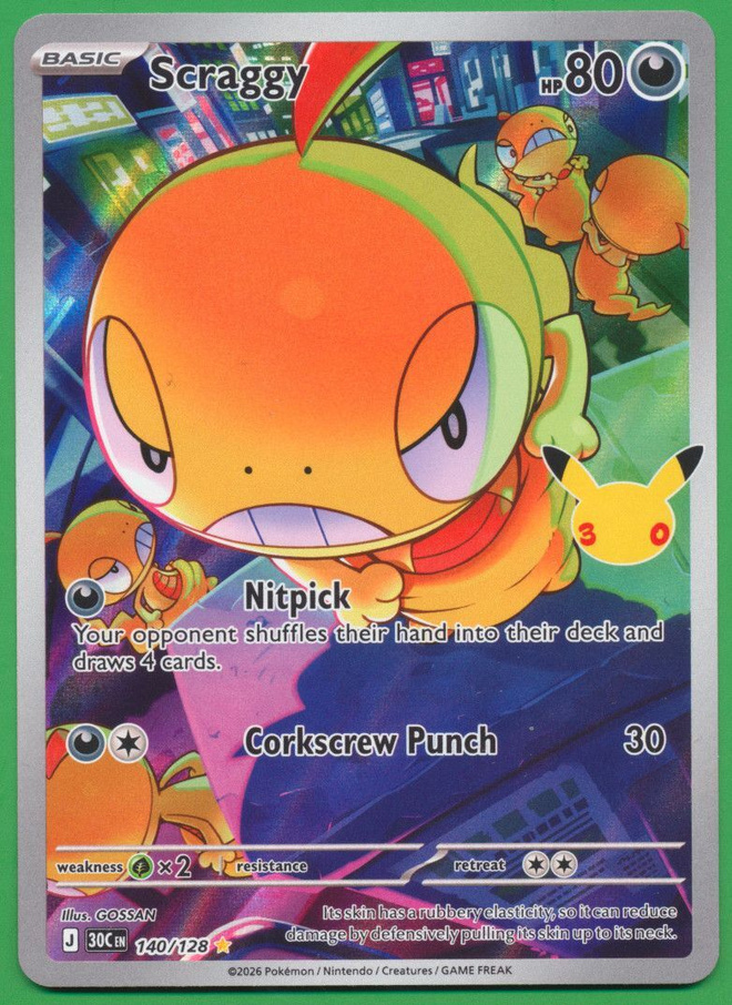 Pokémon Scraggy 30th