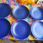 6 KPL ARABIA 24H PASTA LAUTANEN SININEN HLK. 24CM - pikkukuva 1