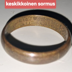Vanhat kihtisormukset 3 kpl (J.W. Sundberg Eskilstuna) - pikkukuva 4