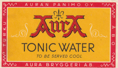 VANHA JUOMAETIKETTI - TONIC WATER TURKU (K11-S31)