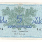 5 markkaa 1963 Litt. B, I-sarja, korvaava.ALE-Koi. kl 8 - pikkukuva 1