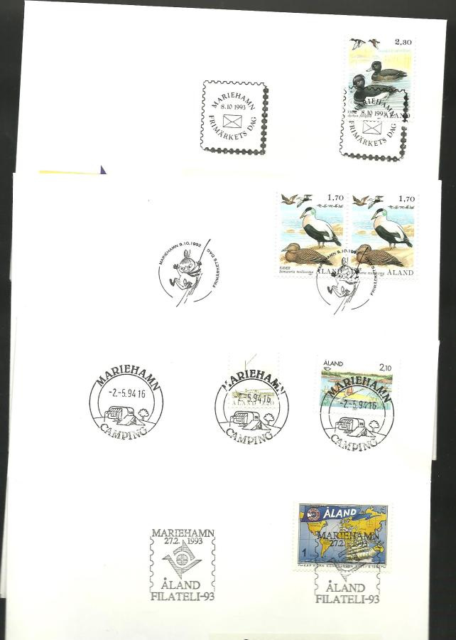 ÅLAND erikoisleimat erä 2 - 1992 - 1994