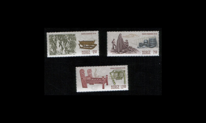 Norja 1513-5 ** Osebergin kaivaukset 100v (2004)