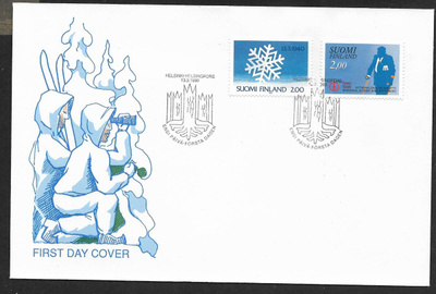 Sotainvalidi../ Talvisodan.. 50v FDC (LAPE 1101-1102)